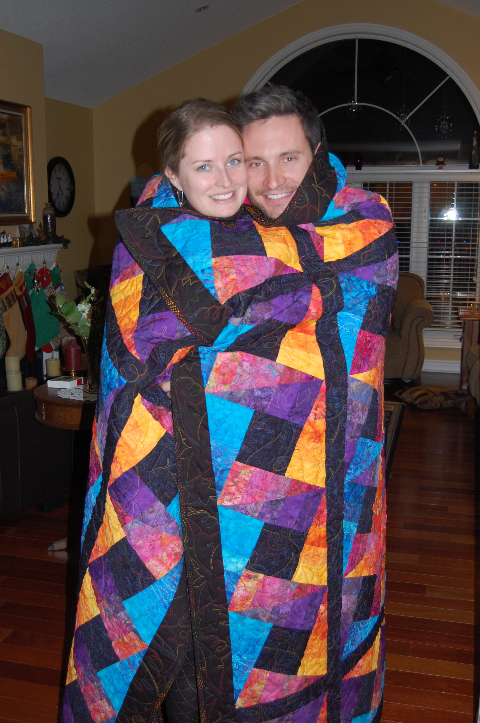 With this quilt and our love we will stay warm!